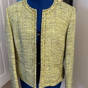 Talbots Yellow Tweed Blazer